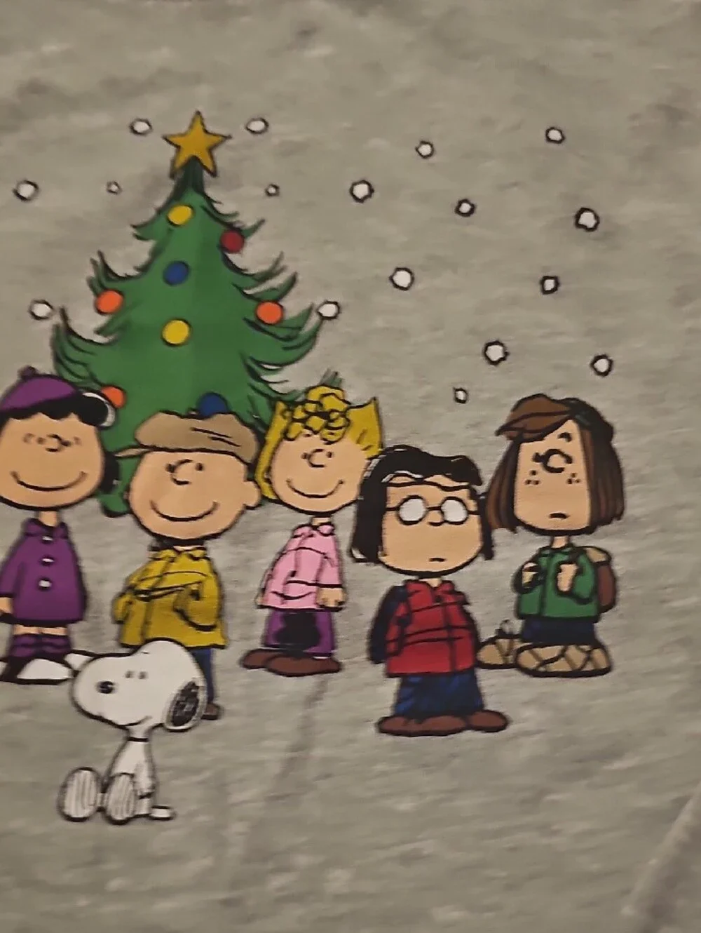 Peanuts Christmas Crewneck Sweatshirt Large Snoopy  Woodstock Holiday Festive